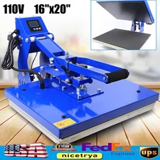 16"x20" Auto Open Heat Press Machine Garment T-shirt Sublimation Transfer Press