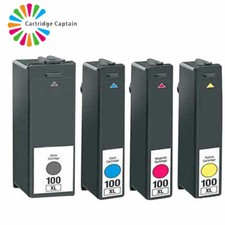 4 PREMIUM INK CARTRIDGE SET FOR LEXMARK 100XL Impact S305 Interpret S405 PRINTER