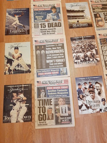 Yankees 2003 10 Centenario Post Giornale Celebrazione Set e Riviste Secolo - Foto 6 di 10