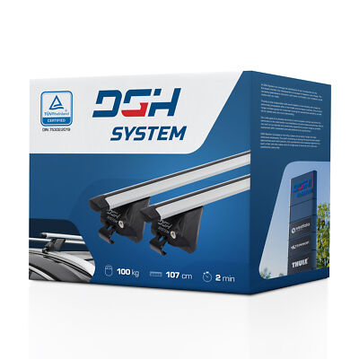 Easy Line Glide 112 Cm Barres De Toit Compatible Avec Toyota Yaris