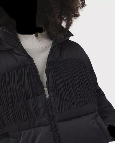 Womans Marella Sport Black Puffer Coat With Hood Size US 10- New with Tags