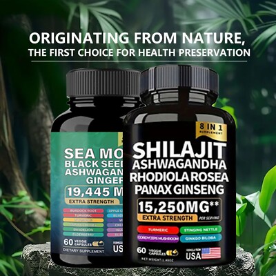 Sea Moss Shilajit Bundle, Extra Strength & High Potency, All-in-One Formula