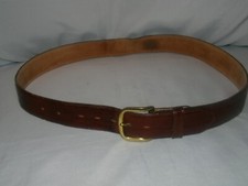Kenny Rogers Burgundy Genuine EEL Belt Size 36