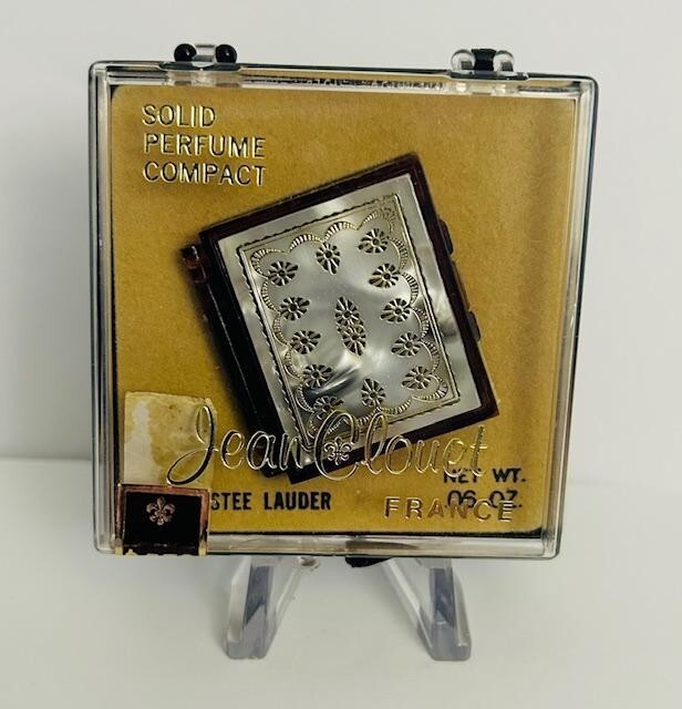 NIB Vintage 1960s JEAN CLOUET-FRANCE Solid Perfume Compact- REF: ESTEE LAUDER