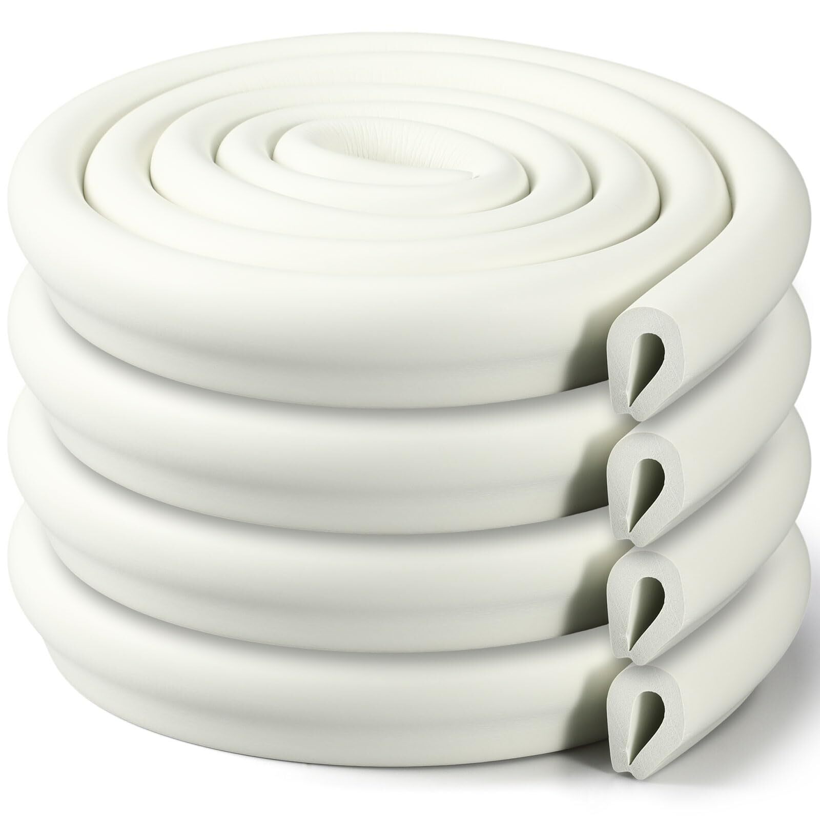 4 Rolls Furniture Edge Bumper Guard 6.6 ft Corner Guards Bumpers Thickened Ba...