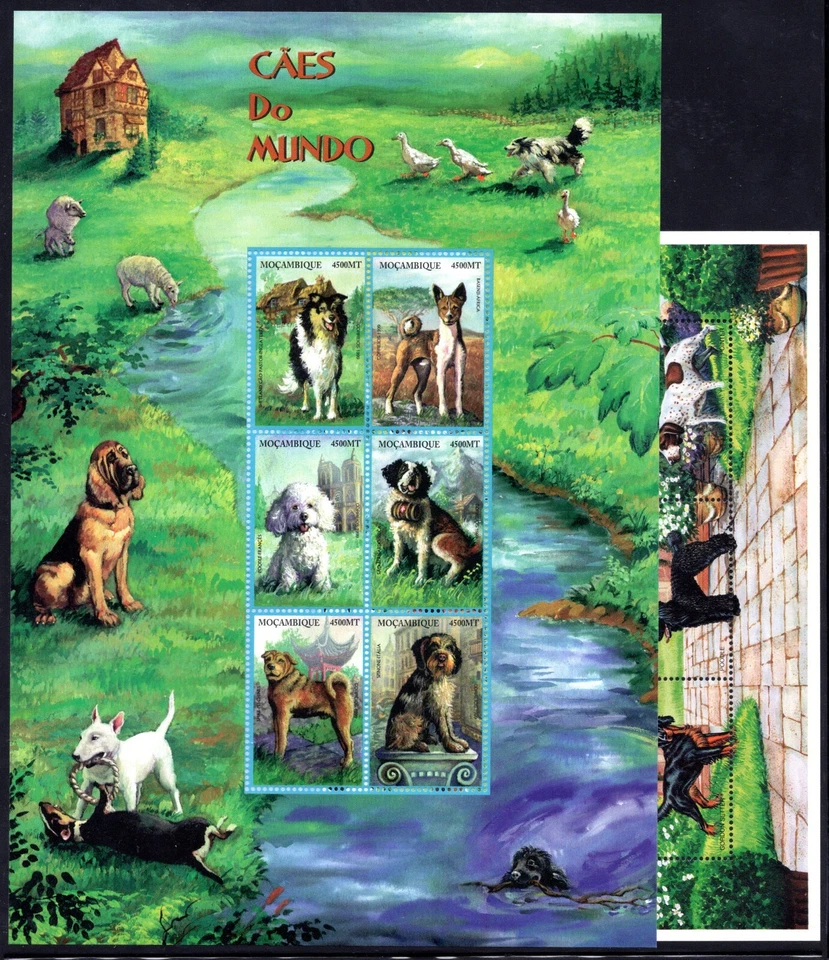 WORLDWIDE 1970-2000 COLLECTION OF 75 DOG STAMPS, MOSTLY COMPLETE SETS - Image 3 of 4