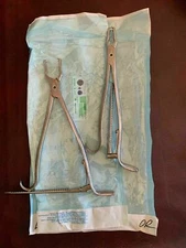 ONE (1) Zimmer Kern Bone Holding Lane Forceps Ratchet Handle Orthopedic 3141