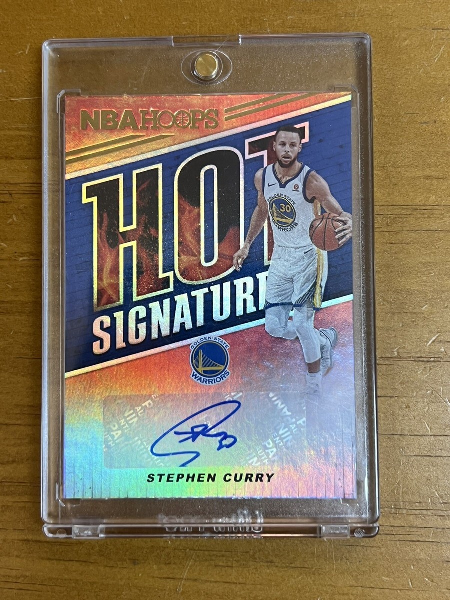 Stephen Curry 2018-19 Panini NBA Hoops Hot Signatures Warrior No