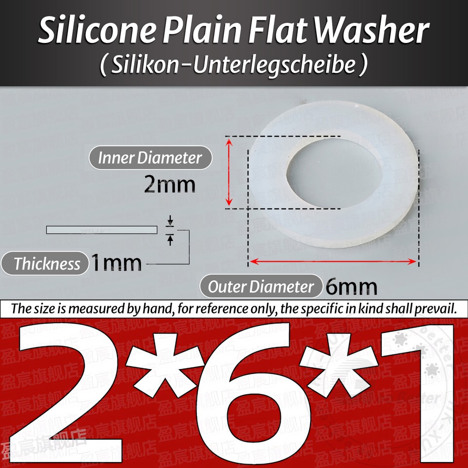 Uxcell Silicone O-Ring, 5mm OD, 1mm ID, 2mm Width, VMQ Seal Rings Gasket, White, Pack Of 20 - Foto 4