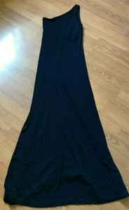 ralph lauren navy blue evening gown