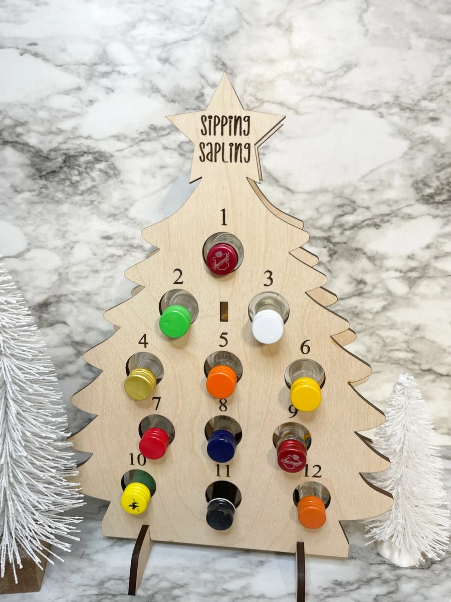 Adult Advent Calendar ~ Sipping Sapling 12 Shots ~ Christmas Beverage  Holder | eBay