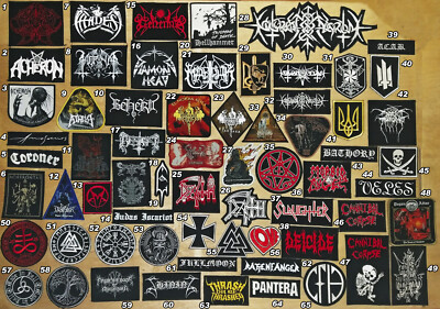Various Rock & Metal Band Patches Part 3