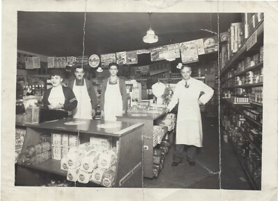 Zimmerman & Company Corner Store Grocery Connivence Photo Detroit MI 1947 7x5''