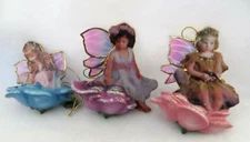 Bradford Editions 2001 Lisa Jane's Wings of Wonder Ornament Set #89984 - NIB