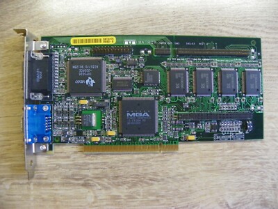 Rare Video card PCI MGA Matrox Millennium 4 MB 590-03 Rev. A, 1995 - Tested! OK!