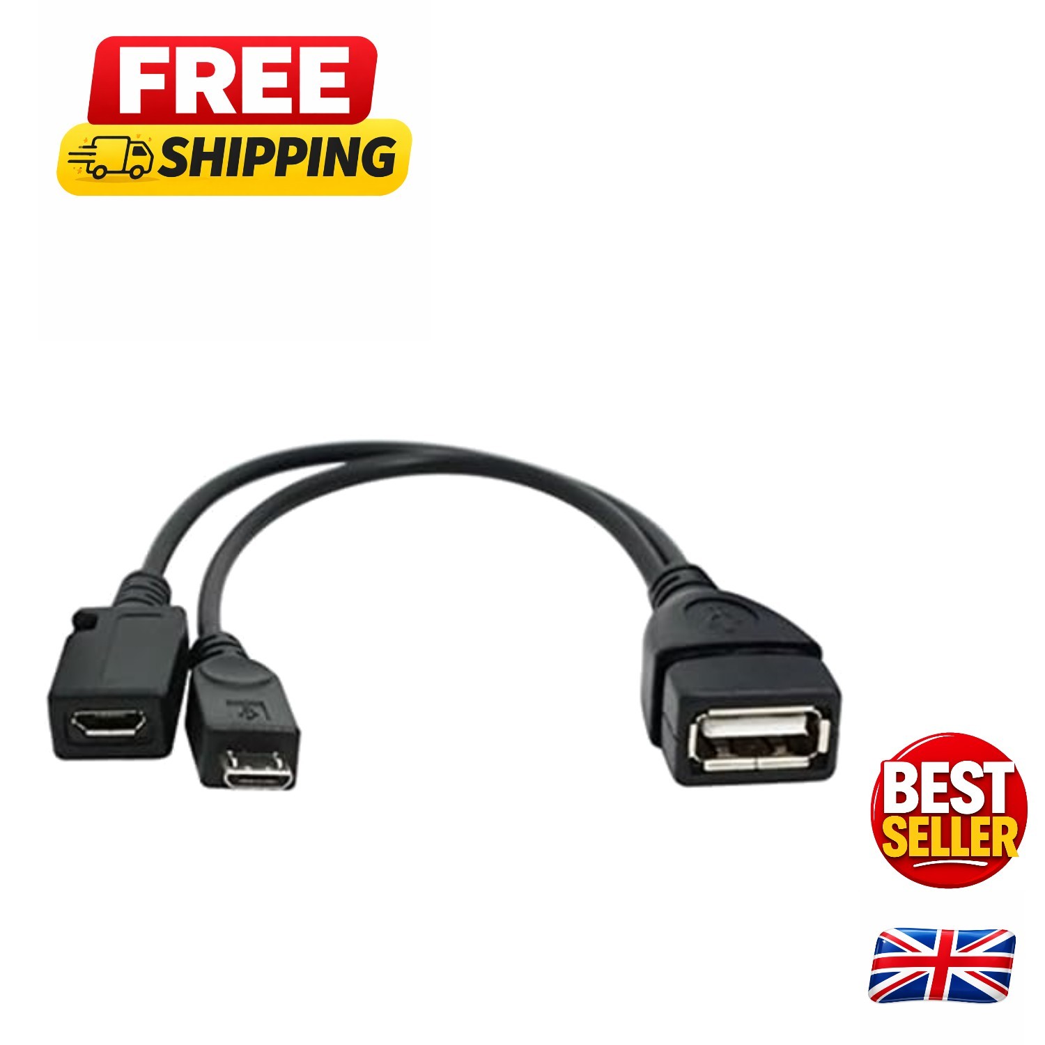 Seamless 6-Inch USB OTG Cable for Fire Stick 4K Max and Android Devices