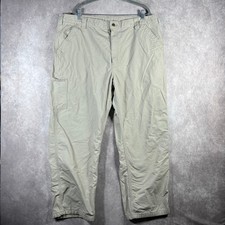 Carhartt Loose Original Fit Canvas Utility Work Pants Mens 42X32 Tan Carpenter