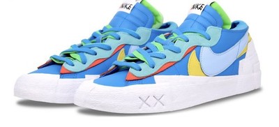 Nike Blazer Low X KAWS X Sacai Neptune Blue - Size 10