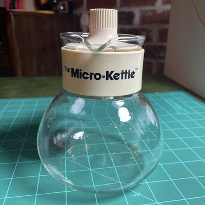 Vintage Gemco Almond Cream The Micro-Kettle Microwave Tea Kettle Coffee Pot C-40