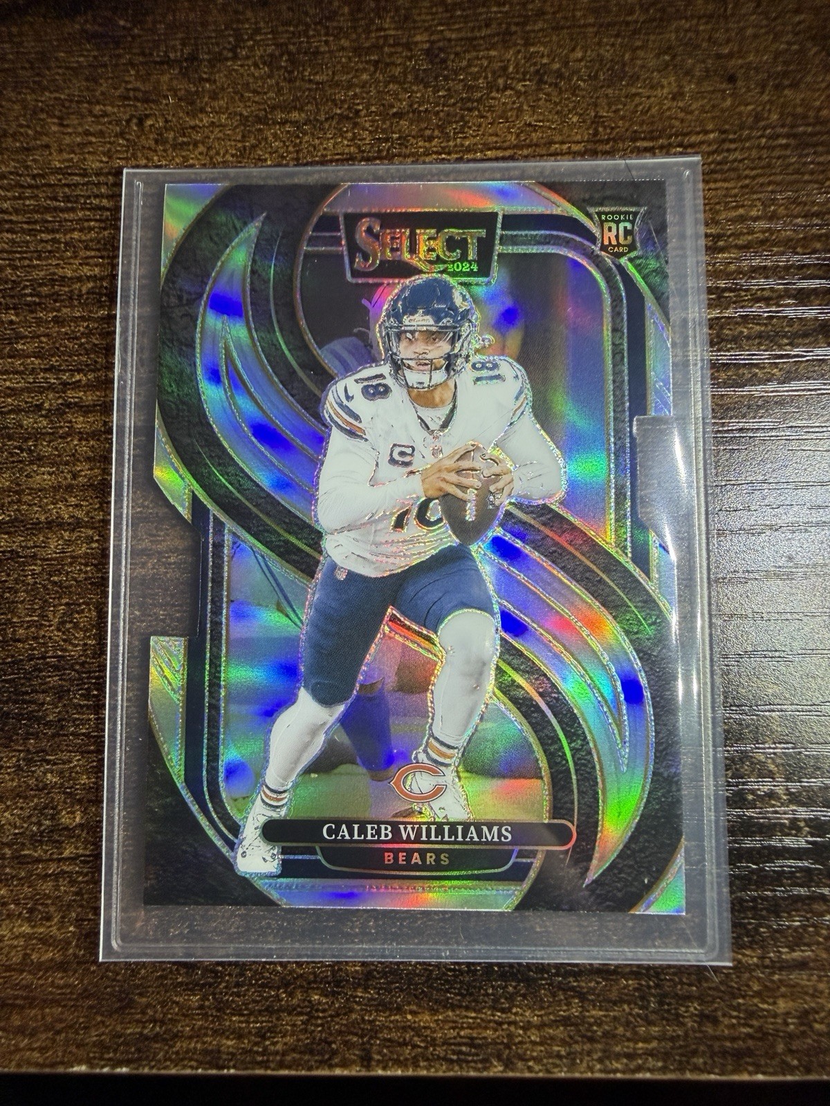 2024 Panini Select - Premier Level Caleb Williams #114 Silver Prizm Die-Cut (RC)