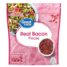 Great Value Real Bacon Pieces, Shelf-Stable, 9 oz