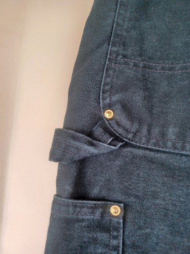 Vintage Carhartt Double Knee Pants Mens Size 40x32 B01 Faded Black Dungaree Fit by Carhartt, $54.88 - Photo 5