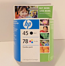 Cartuchos de tinta originales HP 45/78 negros/tricolores COMBO-PACK caducados SELLADOS