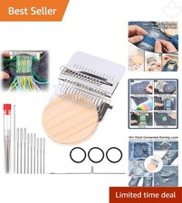 PatchMaker 2.0 Mini Darning Loom Kit - Easy Repair for Beginners with 14 Hooks