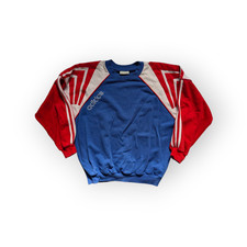 Vintage 80/90s Adidas Sweatshirt Size M Blue Red White, RARE 