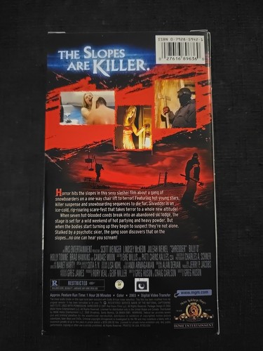 Vintage Horror VHS Tape SHREDDER (2003, MGM) Plays Great! - Picture 2 of 3