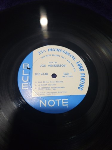 Joe Henderson- Page One- Blue Note 4140- Vinyl- JAZZ- SEE DESCRIPTION - Picture 5 of 23