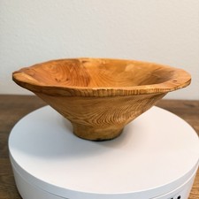 Natural Rustic Hand Carved Wooden Fruit Bowl Decor