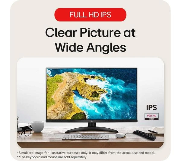 LG 27TQ615S-PZ 27" Smart Full HD LED TV Monitor Wifi USB HDMI YOUTUBE NETFLIX - Image 4 of 4