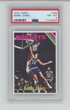 BOBBY JONES 1975-76 TOPPS #298 NUGGETS GRADED PSA 8 NM-MT