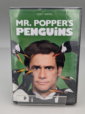 Mr. Popper's Penguins (DVD+Digital, 2011) Jim Carrey New Sealed