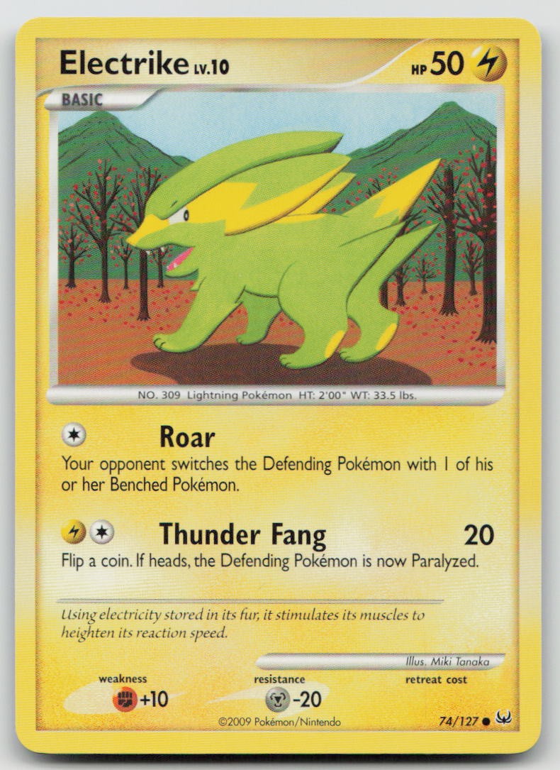 ELECTRIKE 74/127 COMMON PLATINUM POKEMON NM/M
