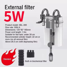 Small Circulation Filter Wall-Mounted Fish Tank Waterfall Filter Aquarium Extern