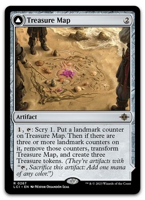 Treasure Map #267 (LP) Lost Caverns of Ixalan LCI Magic MTG