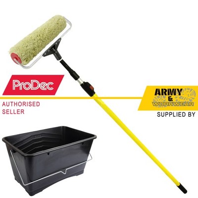 ProDec Bobcat 30.5cm Schwerlast Gewebt Acryl Roller + D Arm Rahmen +Stange