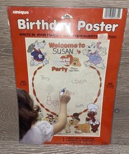 Vintage Pound Puppies Birthday Poster for Guests to Sign 17"x 23" Party Supplies