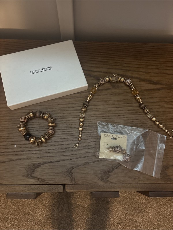 Dooney and Bourne beaded jewelry set