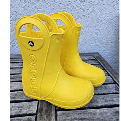 Crocs gelbe Gummistiefel Unisex Kinder Anti-Rutsch EU 32/33
