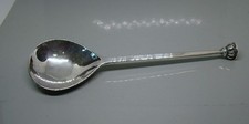 Guild of Handicraft - Planished Sterling Silver Arts & Crafts Seal Top Spoon