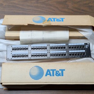 AT&T 1100CAT548 106930316 48-Port CAT5 Modular Patch Panel RJ-45 2U 19"