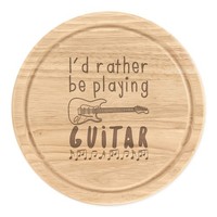 I'd Eher Sein Playing Gitarre Rund Zerkleinern KäSebrett Musik Gitarrist Lustig