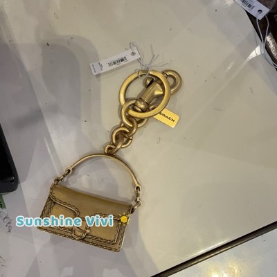 Coach Iconic Metal 3D Tabby Bag Charm Brass Keychain Key Fob Coach Iconic Metal 3D Tabby Bag Charm Brass Keychain Key Fob