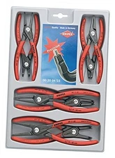  Tools 00 20 04 SB, Precision Circlip Snap-Ring Red 8-Piece Set Pliers