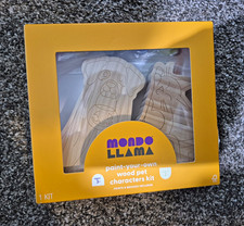 Mondo Llama Paint Your Own Wood Pet Characters Kit Halloween Dog Cat New