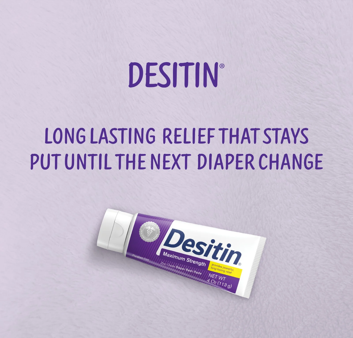 Desitin Maximum Strength Baby Diaper Rash Cream, Zinc Oxide,