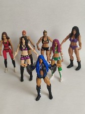 WWE Mattel Female Wrestling Figures Bundle Of 7 Sasha Banks The Boss Etc